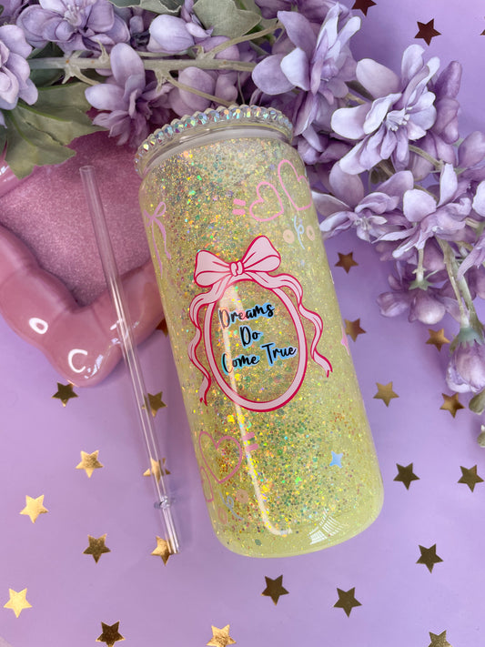 Dreams Do Come True 15oz Acrylic Snowglobe Tumbler