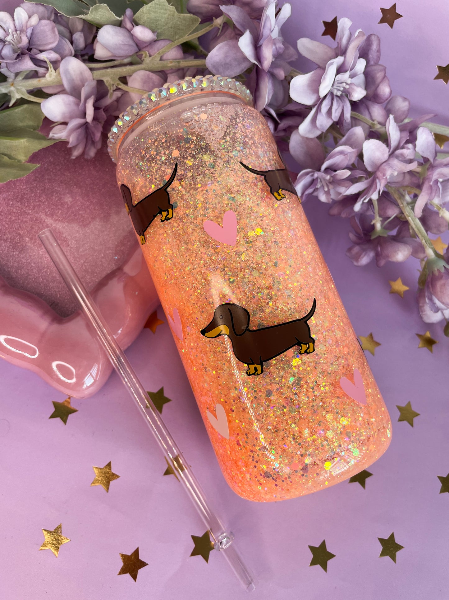 Hot Dog Summer 15oz Acrylic Snowglobe Tumbler
