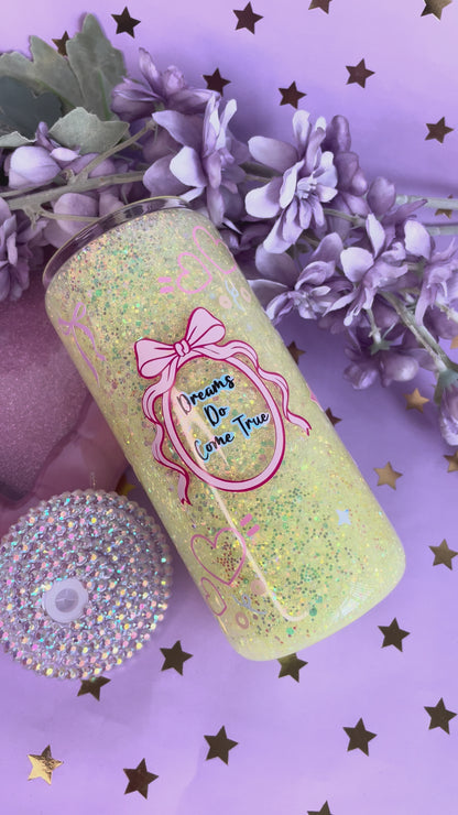 Dreams Do Come True 15oz Acrylic Snowglobe Tumbler